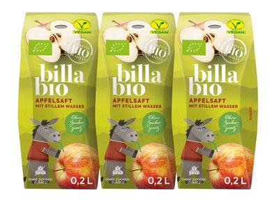 Bild von BILLA Bio Apfelsaft mit stillem Wasser