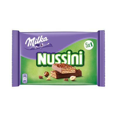 Bild von Milka Nussini Haselnuss Riegel 5er