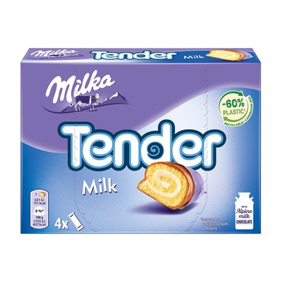 Image of Milka Tender Milch Riegel 4er