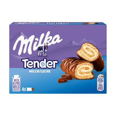 Bild von Milka Tender Milch Riegel 4er
