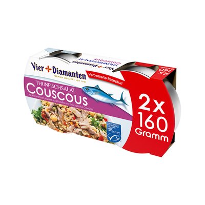 Bild von Vier Diamanten Thunfischsalat Couscous 2er