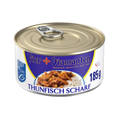 Bild von Vier Diamanten Thunfisch scharf