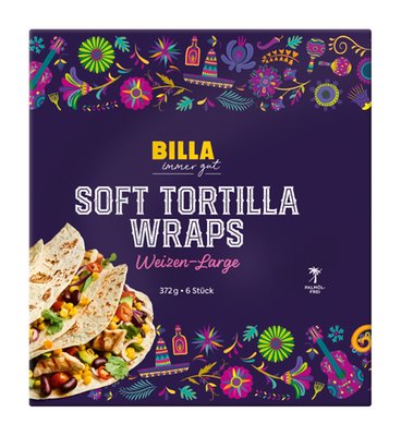 Bild von BILLA Soft Tortilla Wraps Weizen