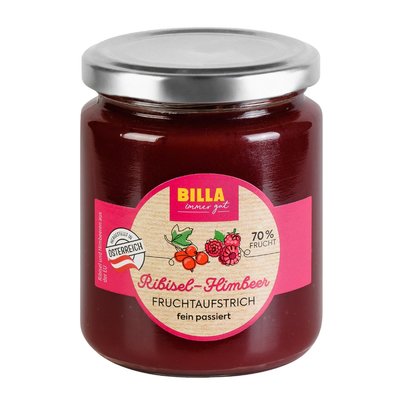 Image of BILLA Ribisl-Himbeer Fruchtaufstrich