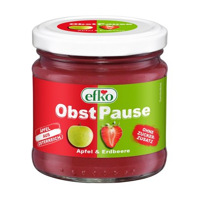 Image of efko Obstpause Apfel & Erdbeere