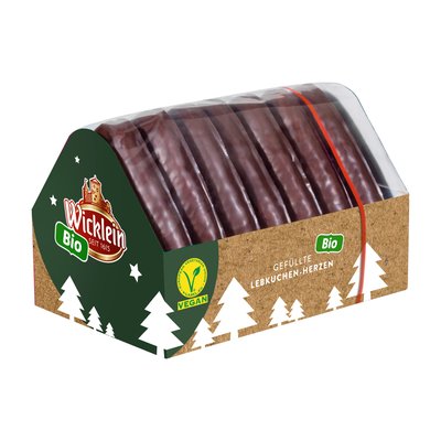 Bild von Wicklein Bio Lebkuchen Herzen gefüllt