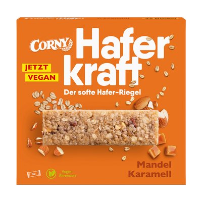 Bild von Corny Haferkraft Riegel Mandel Karamell 4er