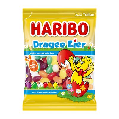 Image of Haribo Dragee Eier mit Geleefüllung
