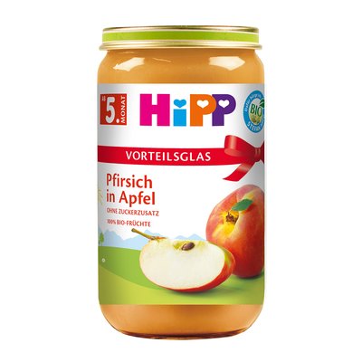 Image of Hipp Pfirsich in Apfel