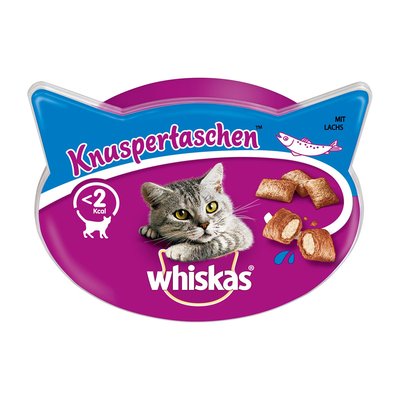 Image of Whiskas Snacks Knuspertaschen mit Lachs