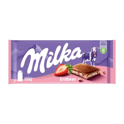 Image of Milka Erdbeer Schokolade