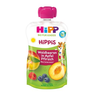 Image of Hipp Hippis Waldbeeren in Apfel-Pfirsich