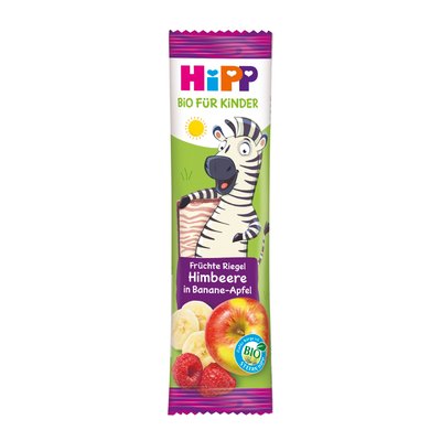 Image of Hipp Früchte Riegel Himbeere in Banane-Apfel