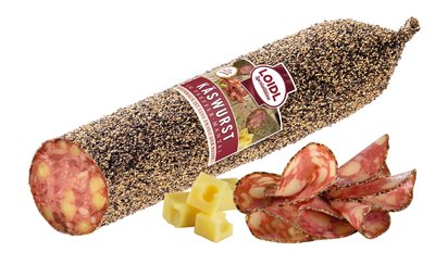 Bild von Käsewurst mit Pfeffer