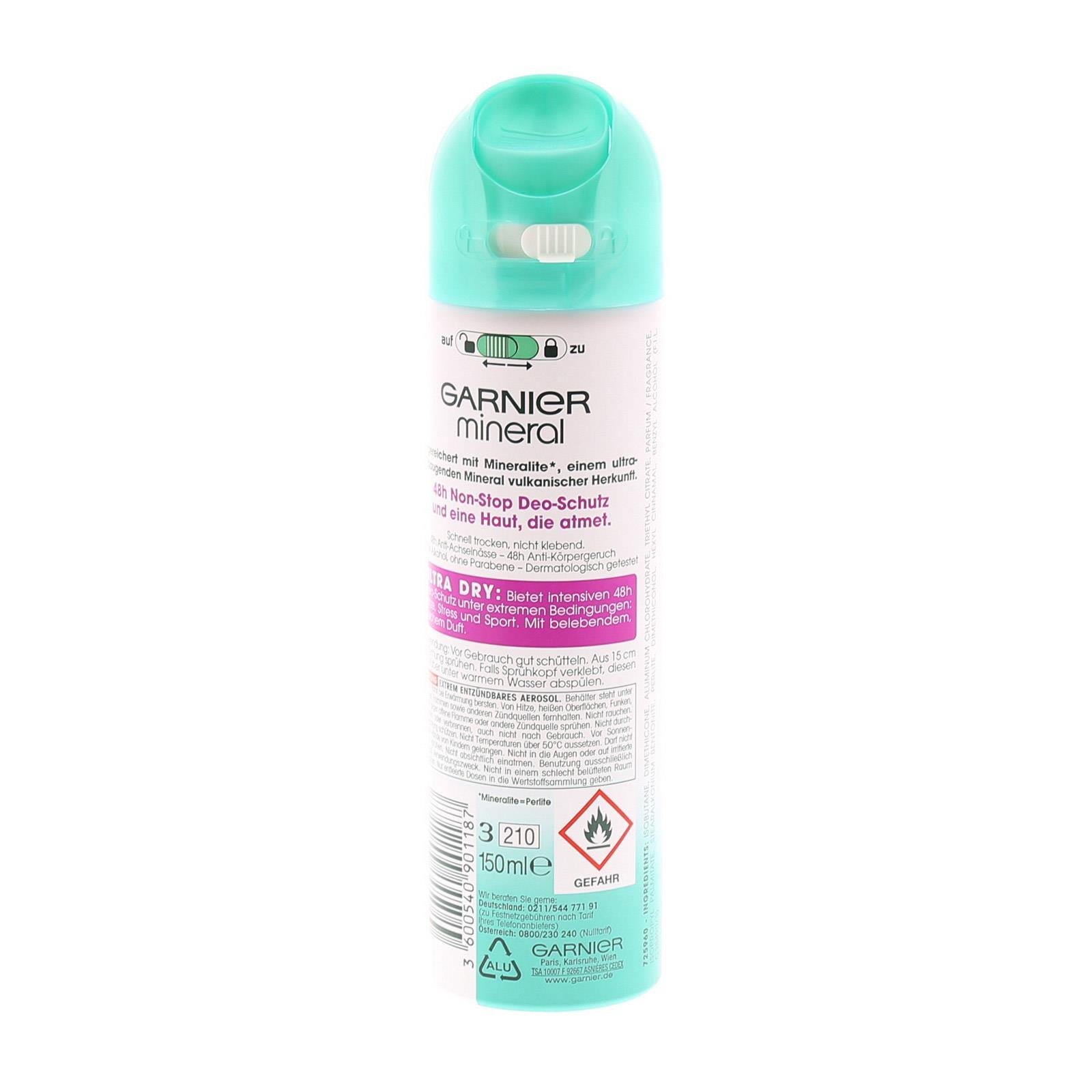 Garnier Deodorant Roll-on Für Damen – Mineral Hyaluronic Ultra Care, 50 Ml – Pflegend, Zuverlässiger Schutz