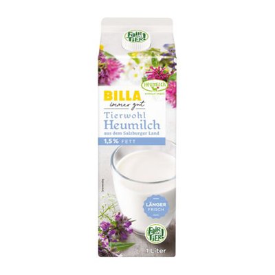 Bild von BILLA Tierwohl Heumilch 1,5%