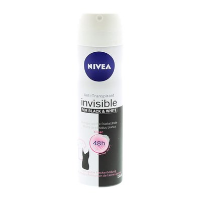 Image of Nivea Deo Spray Invisible Black and White