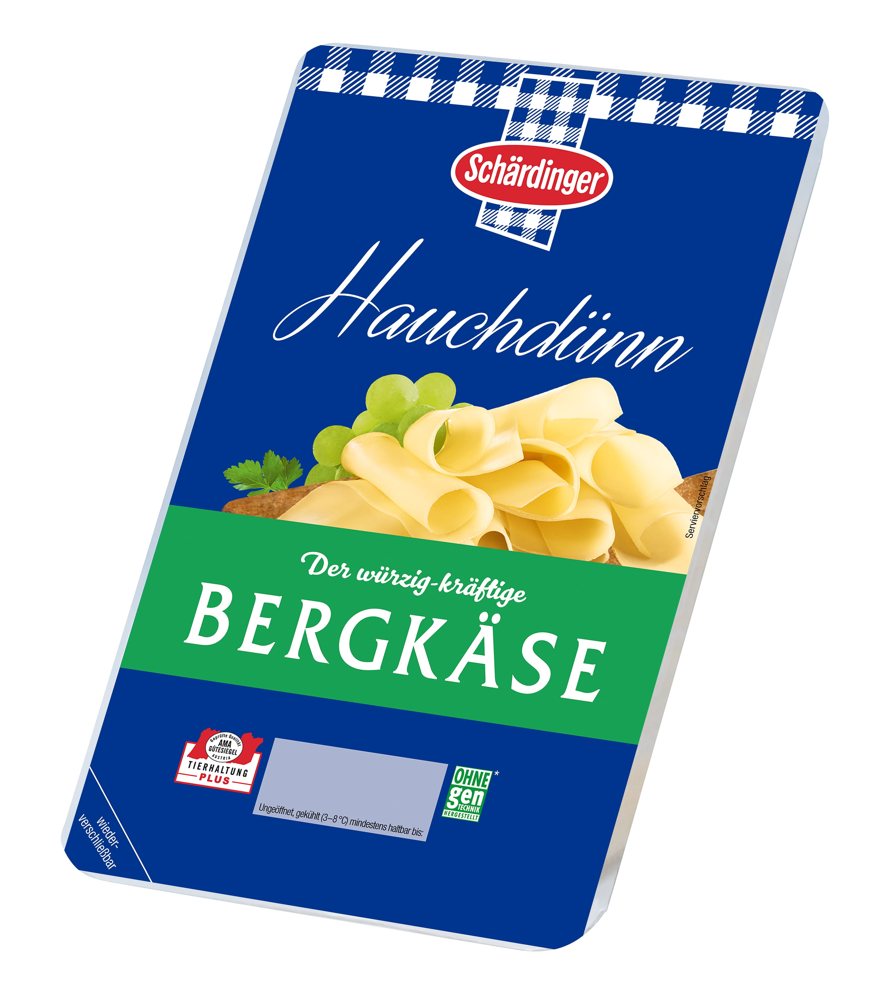 Schärdinger Bergkäse 45% Scheiben Hauchdünn