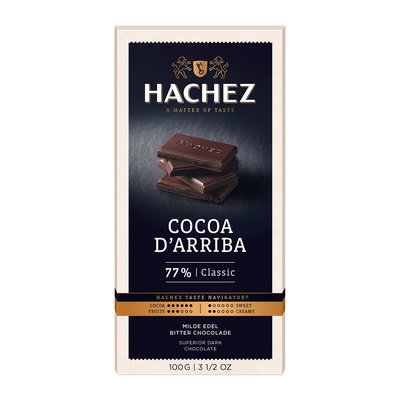 Image of Hachez Cocoa d'Arriba 77% Classic