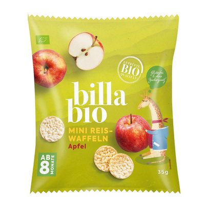 Bild von BILLA Bio Apfel Mini Reiswaffeln