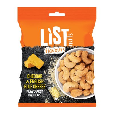 Bild von List Nuts Cashew Cheddar & Blue Cheese