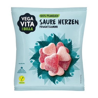 Bild von Vegavita saure Gummiherzen