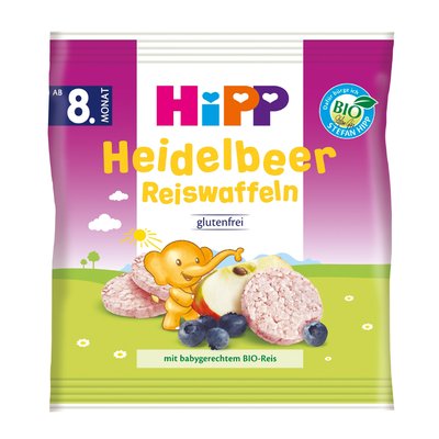 Image of Hipp Reiswaffeln Heidelbeer