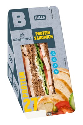 Bild von BILLA Proteinsandwich mit Hühnerfleisch