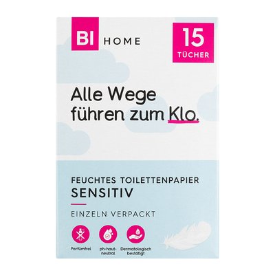 Image of BI HOME Toilettenpapier Feucht Sensitiv