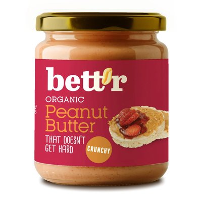 Image of bett'r crunchy Erdnussbutter mit Salz