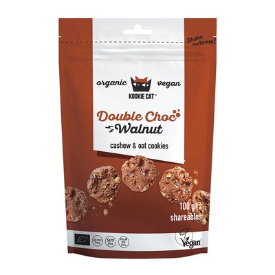 Image of Kookie Cat Mini Cookies Doppel-Schoko-Walnuss
