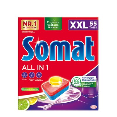 Image of Somat Tabs XXL All In 1 Zitrone und Limette