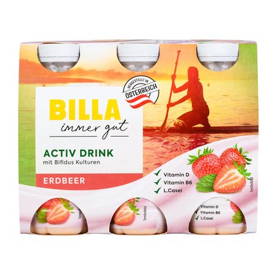 Bild von BILLA Activ Drink Erdbeere