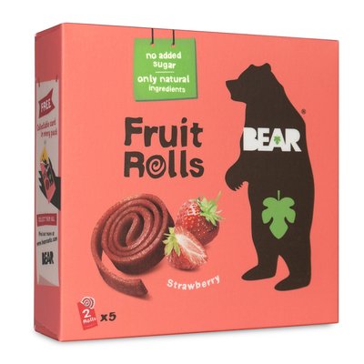 Bild von Bear Fruit Rolls Multipack Erdbeere