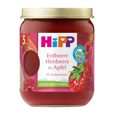 Bild von Hipp Erdbeere Himbeere in Apfel