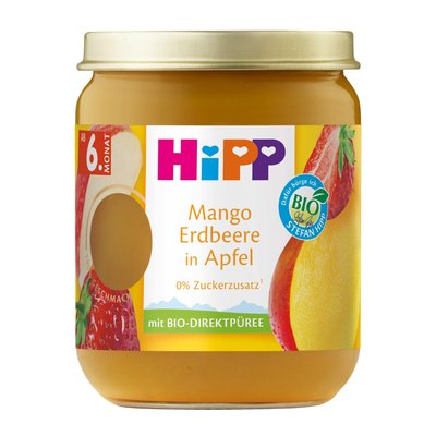 Image of Hipp Mango Erdbeere in Apfel