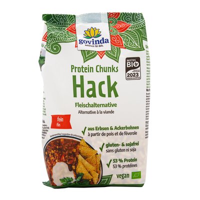 Bild von Govinda vegane Protein Chunks Hack