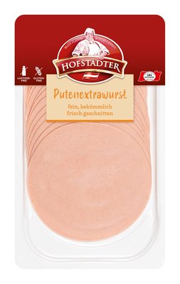 Bild von Hofstädter Putenextrawurst geschnitten