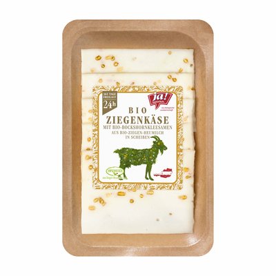 Bild von Ja! Natürlich Ziegenkäsescheiben mit Bockshorn