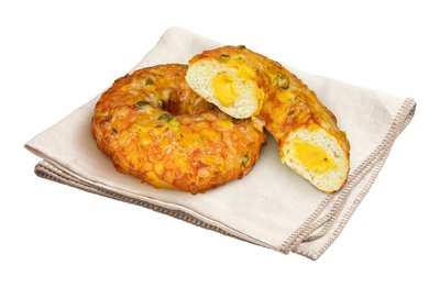 Bild von Pizzadonut mit Nacho Cheese Füllung