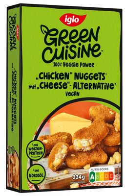 Bild von Iglo Green Cuisine Chicken Nuggets mit Cheese Alternative