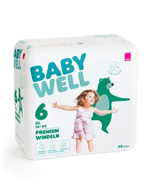 Bild von Babywell Premium-Windeln XL Gr. 6