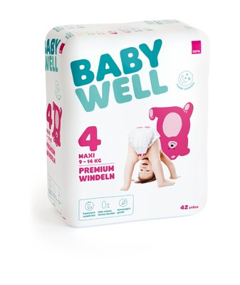 Bild von Babywell Premium-Windeln Maxi Gr. 4