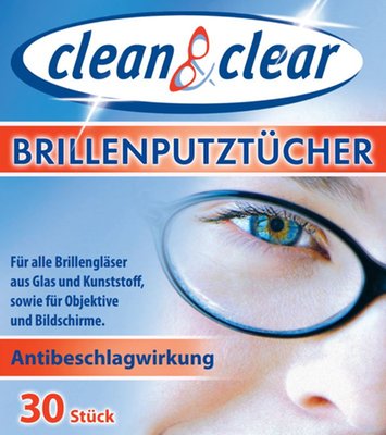 Bild von Clean&Clear Brillenputztücher