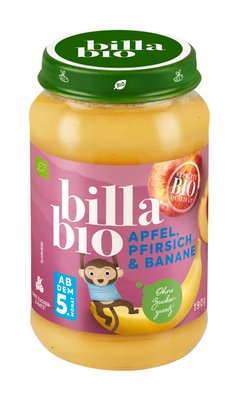 Bild von BILLA Bio Apfel, Pfirsich und Banane