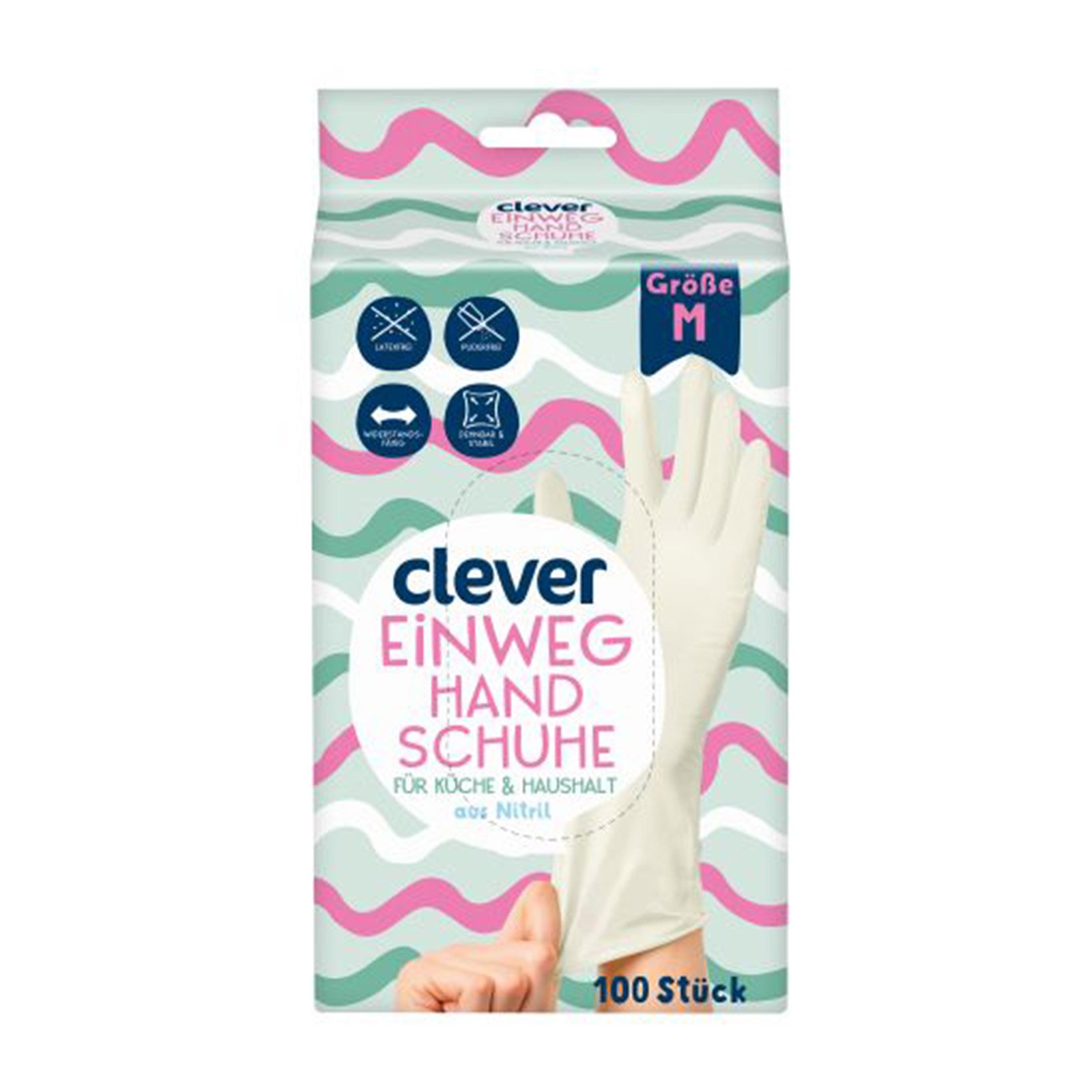 Clever Einweg Handschuhe Nitril M | BILLA Online Shop