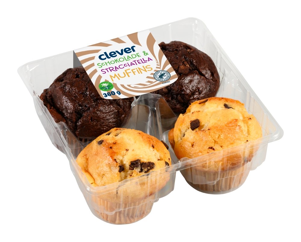 Clever Schokolade&amp;Stracciatella Muffins | BILLA Online Shop