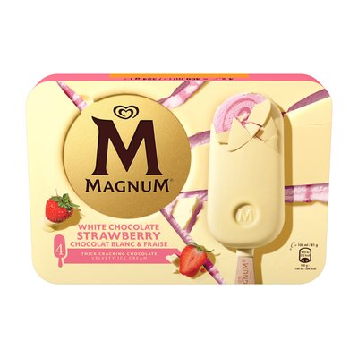 Bild von Eskimo Magnum Strawberry White