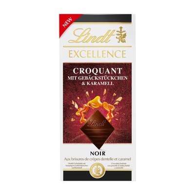 Bild von Lindt Excellence Croquant Gebäck Caramel