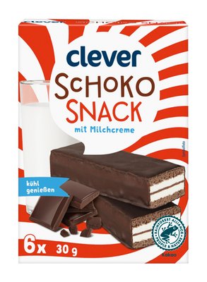 Bild von Clever Schoko-Snack mit Milchcreme